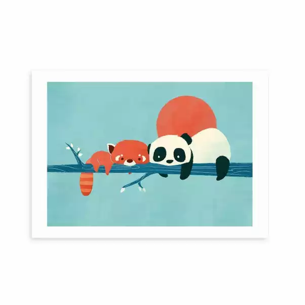 East End Prints Panda And Racoon Print 1 East End Prints Panda And Racoon Print
