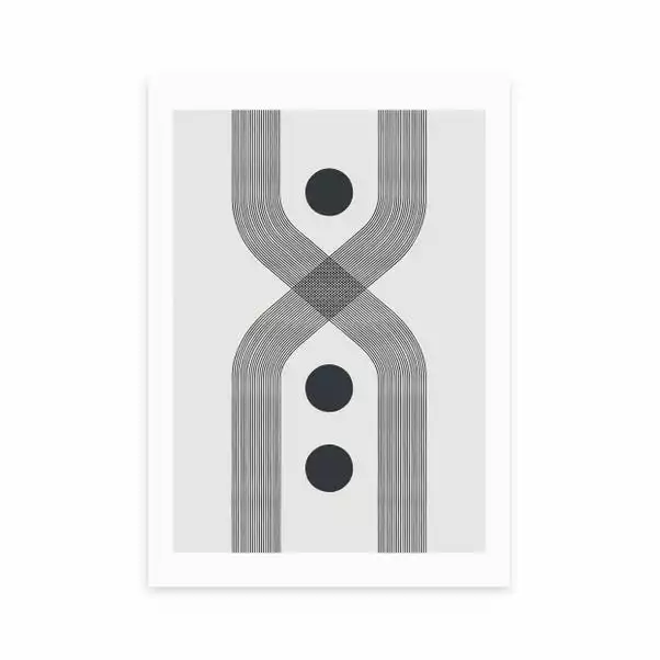 East End Prints Abstract Lines Circle Print 2 East End Prints Abstract Lines Circle Print - Image 2