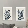 Set Of 2 East End Prints Blue Plant Prints